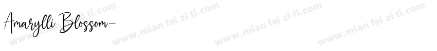 Amarylli Blossom字体转换
